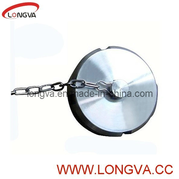 Sanitary Union Stainless Steel Round Blind Nut with Chain &Ring