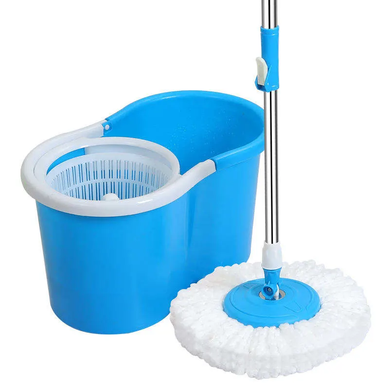 Limpieza de suelos de tamaño mini cuchara de plástico de mopas de cesta de la cuchara de acero de fácil limpieza mopa microfibra Spin 360 Magic Mop