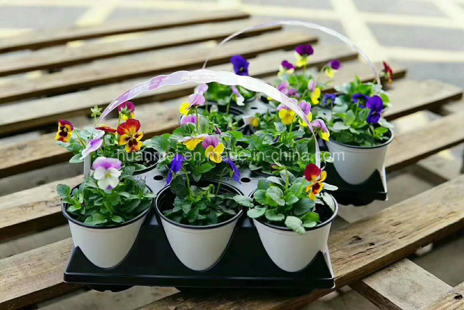 Plastic Thermoforming Flower Pot Garden Planter Printing Nursery Seeding Pot