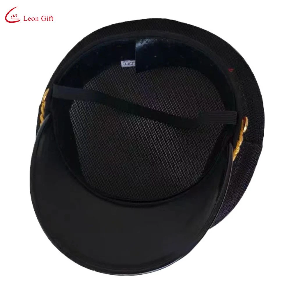 Hat Factory Wholesale/Supplier Custom Logo Design Security Aviation Railroad Pilot Captain Uniform Big Cap