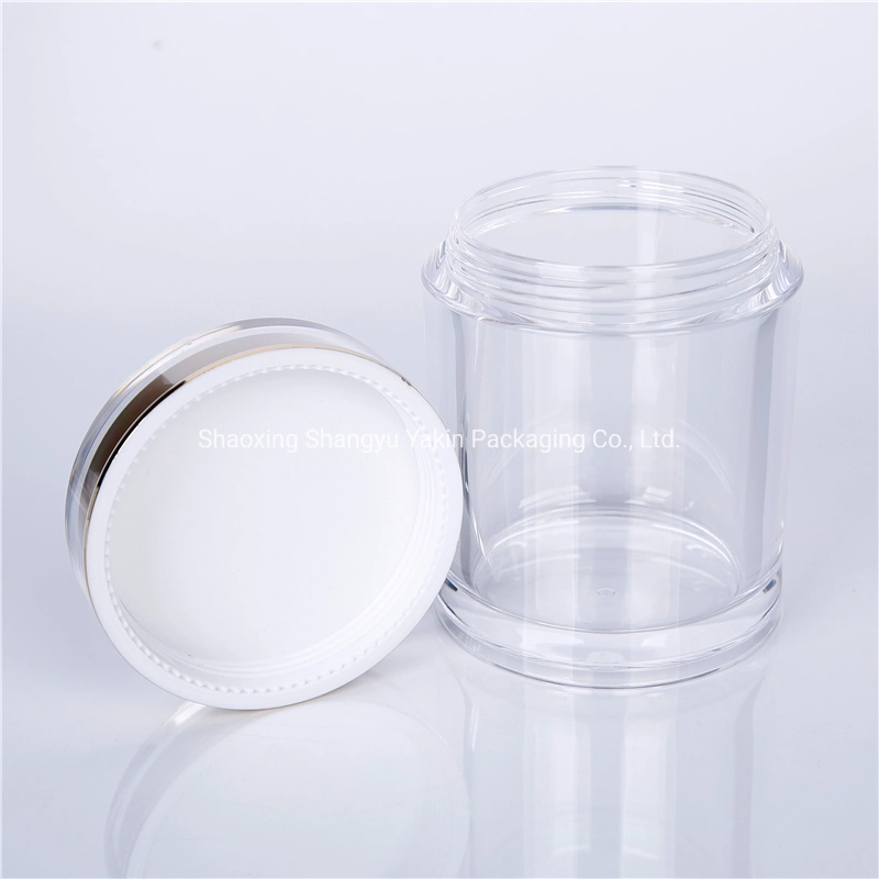 Transparent Round 200ml Harcare Bottle Gold Cap with SGS