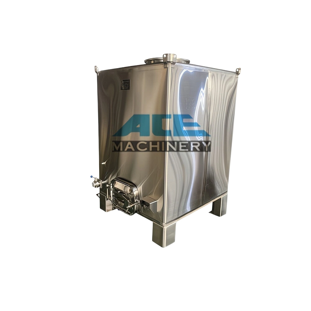 prix d'usine 1000L 1300L 1500L 2000L IBC Réservoir en acier inoxydable fourre-tout conteneur de transport de produits chimiques liquides dangereux IBC conteneurs-citernes de stockage