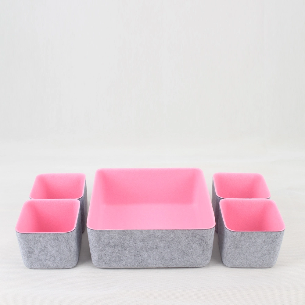 Makeup Brush Holder Lipstick Organizer Hot Sale Factory Wholesale/Supplier Pet Felt Makeup Storage Cosmetic Organizer Customized Shape