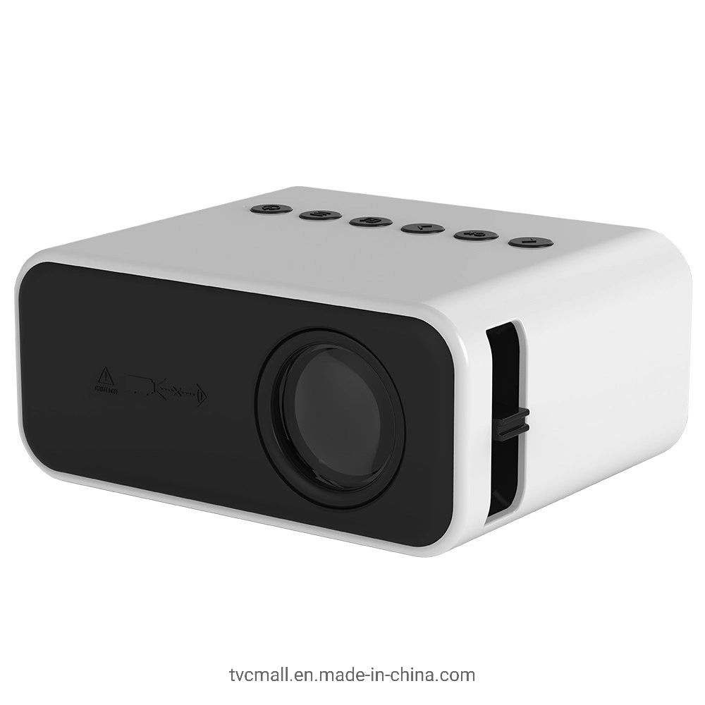 Yitan Yt500 24 ANSI Mini projector de cinema em casa 100 polegada a exibição da imagem para o telefone de um Notebook - Branco / ficha E.U.A.