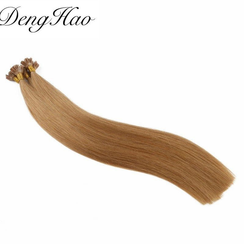 Denghao Hair Extension Prebonded Indian Flat-Tip Haar