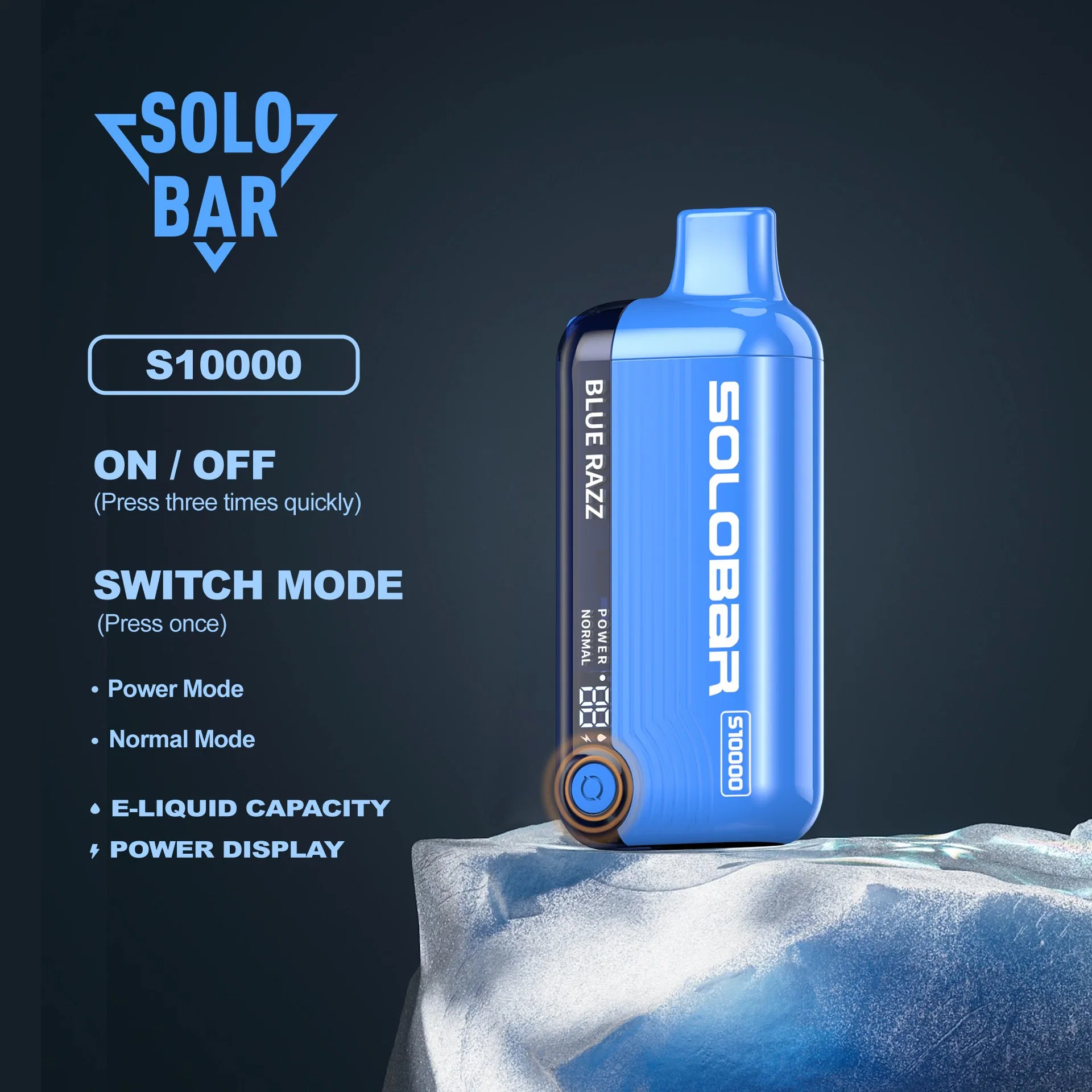 Vapeman Solobar 10000puffs 20 ml Vapecon ajuste de display LED Mayorista/Proveedor de flujo de aire apoyo a precios OEM