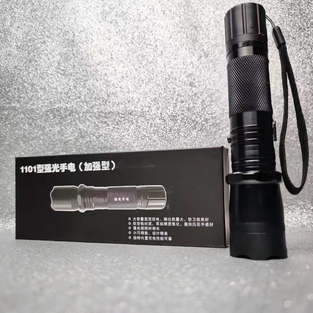 1101 LED Self Defense Flashlight Windproof Torch for Night