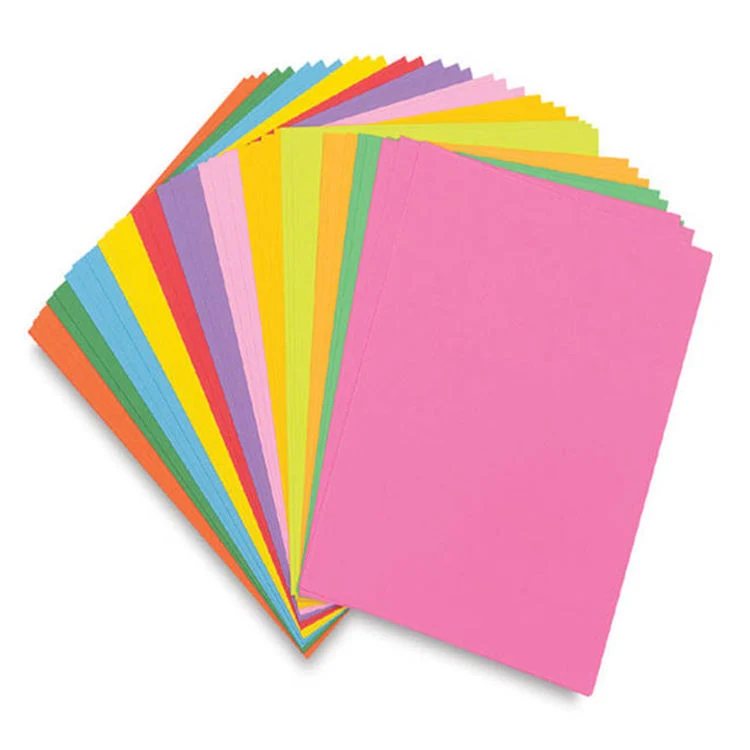 A4 Size Color Cardboard Color Copy Construction Paper Colored Card Stock Paper