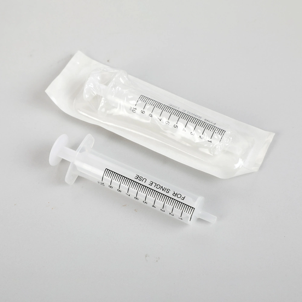 Disposable Plastic 2 Part Luer Slip Syringe for Hospital Single Use