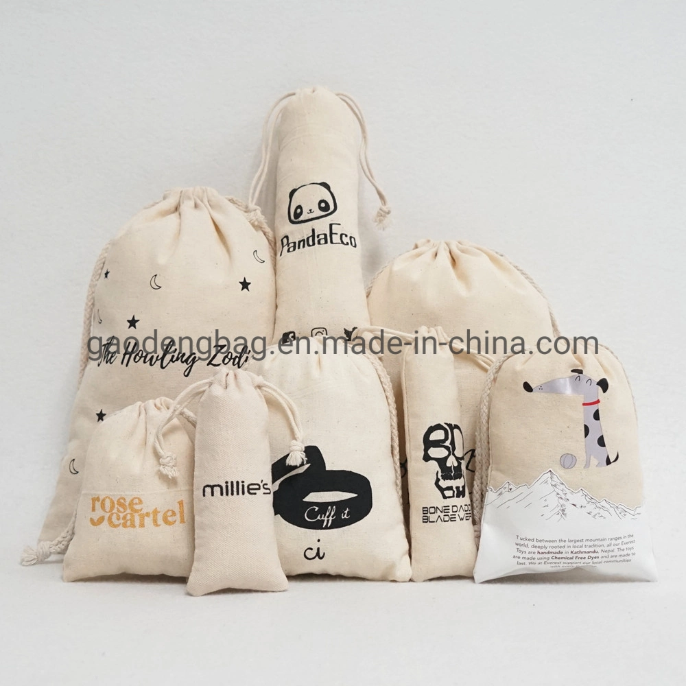 Wholesale/Supplier Personalized Colorful Custom Cotton Canvas Drawstring Bag