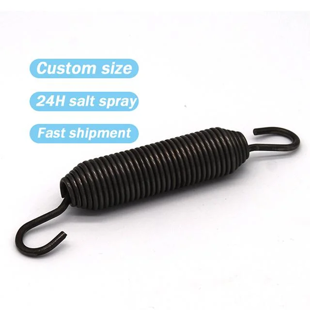 Hongsheng Factory Custom Stainless Steel Brake Power Return Springs Helical Double Hook Tension Spring