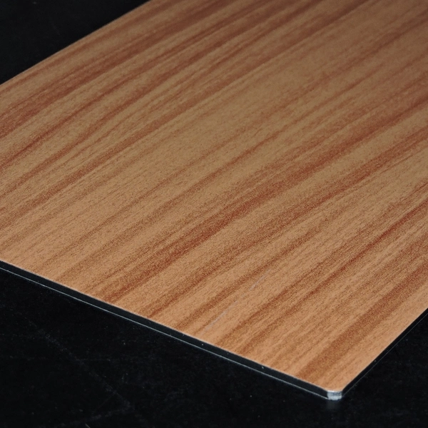 PE PVDF Wood Aluminum Composit Panel Material