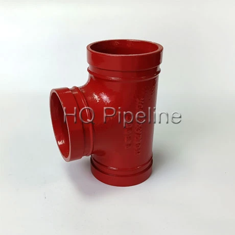 FM/UL Listed Grooved Fittings Casting Iron Tee Pipe Fitting