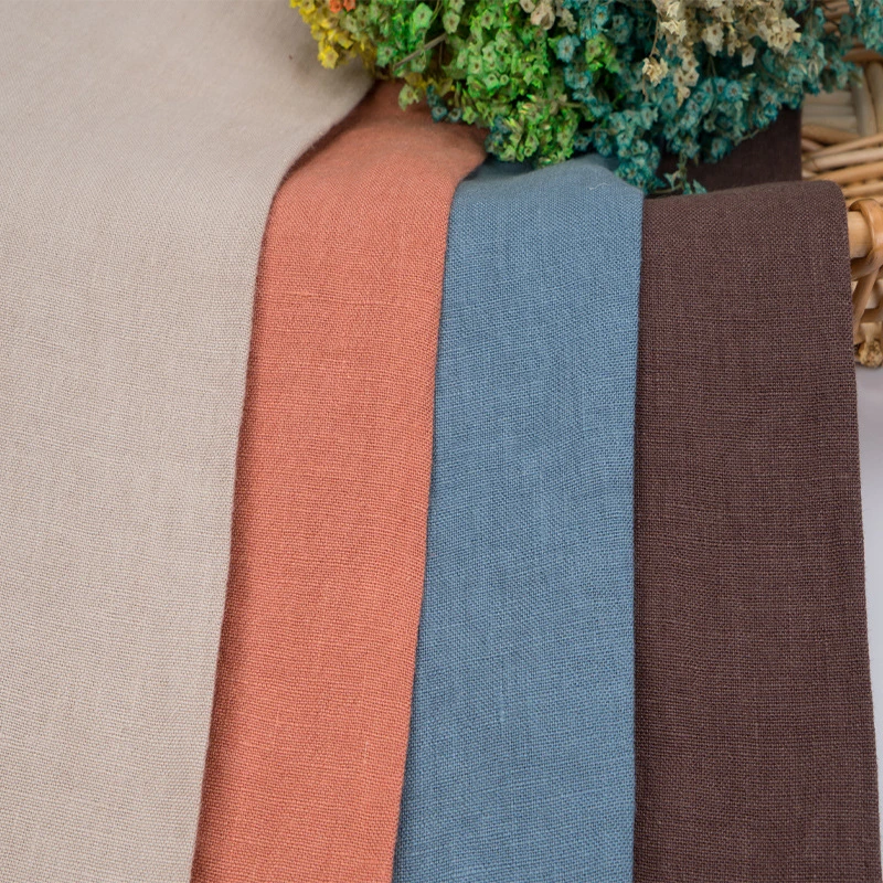 9s/200GSM Heavy Stonewash Soft 100% Pure Linen Fabric for Garment/Shirt/Trousers/Dress/Pant