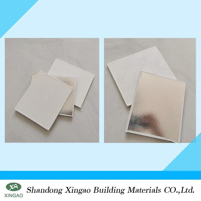 PVC Laminated Gypsum Ceiling Tiles with Aluminum Foil Backing