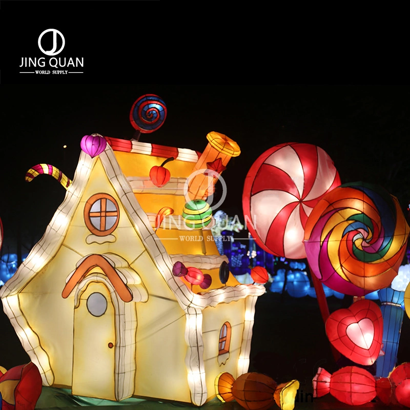 Theme Park Lantern Show Vivid Outdoor Motif Light Candy House Lantern Products High Quality Festival Lantern Christmas Holiday Decoration