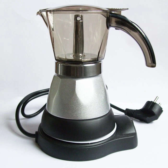 Europäische Elektrische Espresso Kaffeemaschine 3 Tassen Moka Kaffeekanne