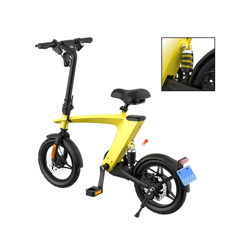 14 Inch Run-Flat Tire Fast Charge Lithium Battery Foldable High-Definition Screen Electric Bike