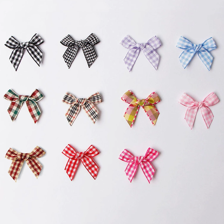 Custom/OEM Handmade Gift Bow Polyester Satin Ribbon Bow Hair Bow Grosgrain Ribbon Hair Bow Accessories Hair Bow