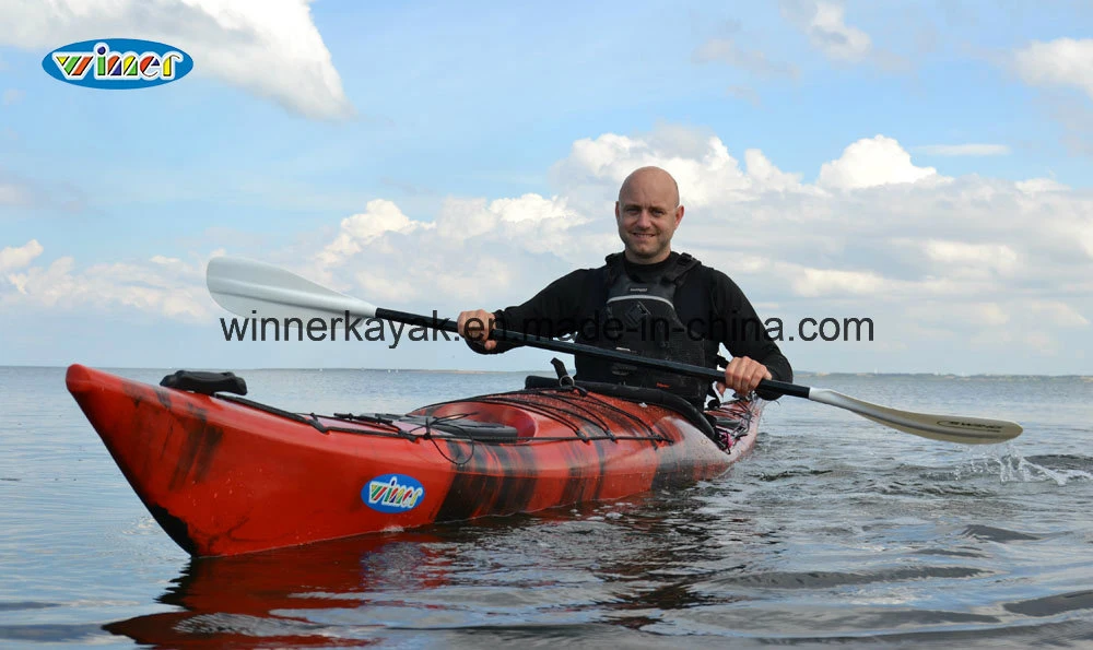 La velocidad de 5,1 millones de solo sentarse en el Océano Touring kayak canoa