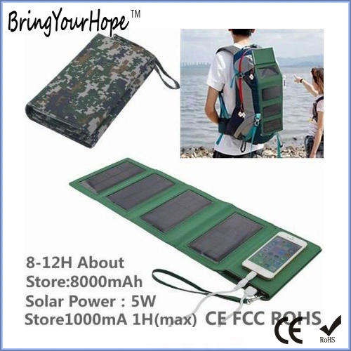 Power Solar Power Bank 5W Folding Solar Storage Power