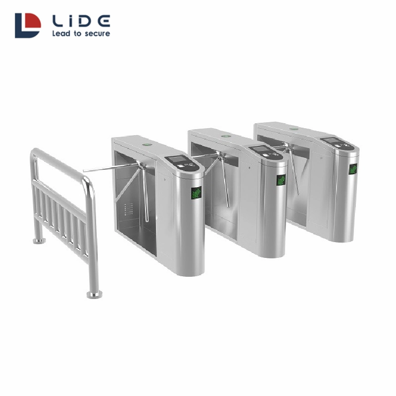 Infrared Touchless Exit Switch Pedestrian Security Double Direction Tripod Barrier Turnstile