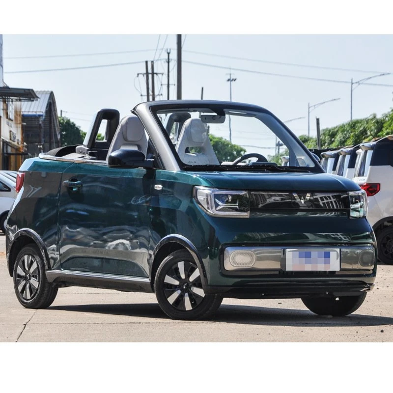 سيارة فان حمولة Wuling EV أنيقة وبسيطة وWuling ميني الصينية السيارة الكهربائية 100 كم/ساعة بطارية ليثيوم ذكية بأربعة مقاعد