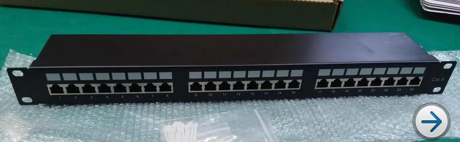 RJ45 AMP CAT6/Cat5e 24 Ports Patch Panel