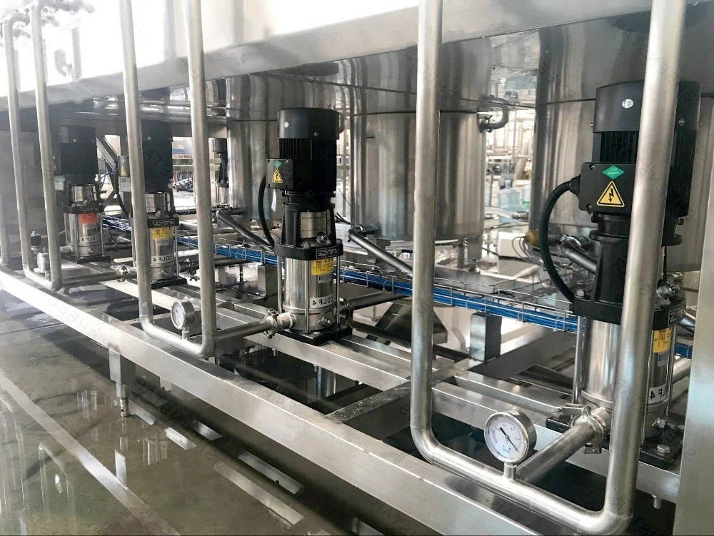 Full Automatic 20 Liter 5gallon Bottle Bucket Barrelled Pure Water Production Line with Bottle Washing Filling and Capping Machine