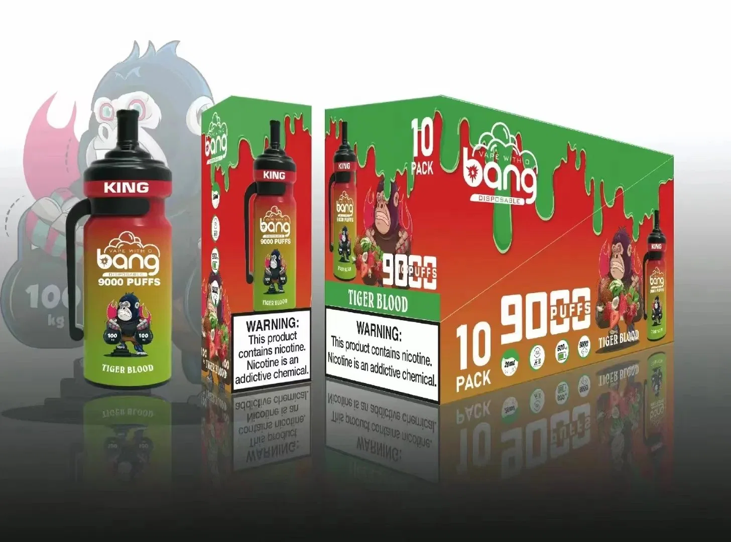 Original VAPE desechable al por mayor y ODM VAPE Bang King desechable VAPE R&amp;M Magic 9000 Puff