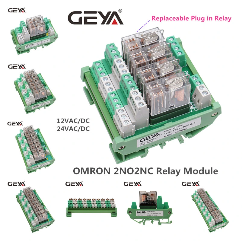 32 компонентов Geya задержки бистабильный релейный модуль 2нет2nc Omron пробку в FY-2ng2r