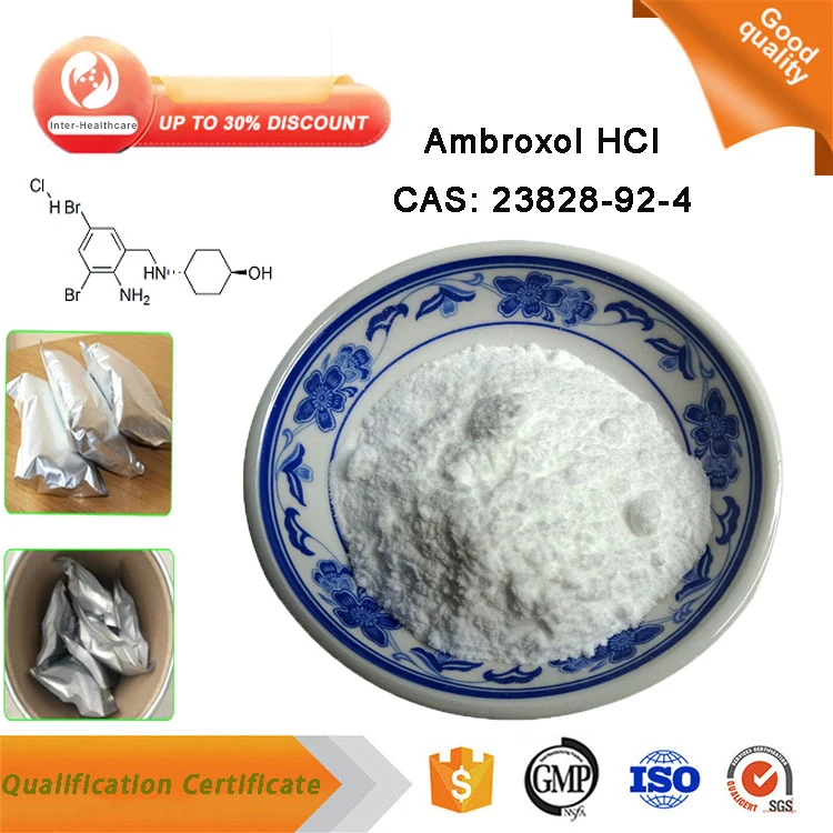 Prix d'usine de chlorhydrate de Ambroxol Ambroxol HCl/poudre CAS 23828-92-4 utilisés pour réduire le flegme