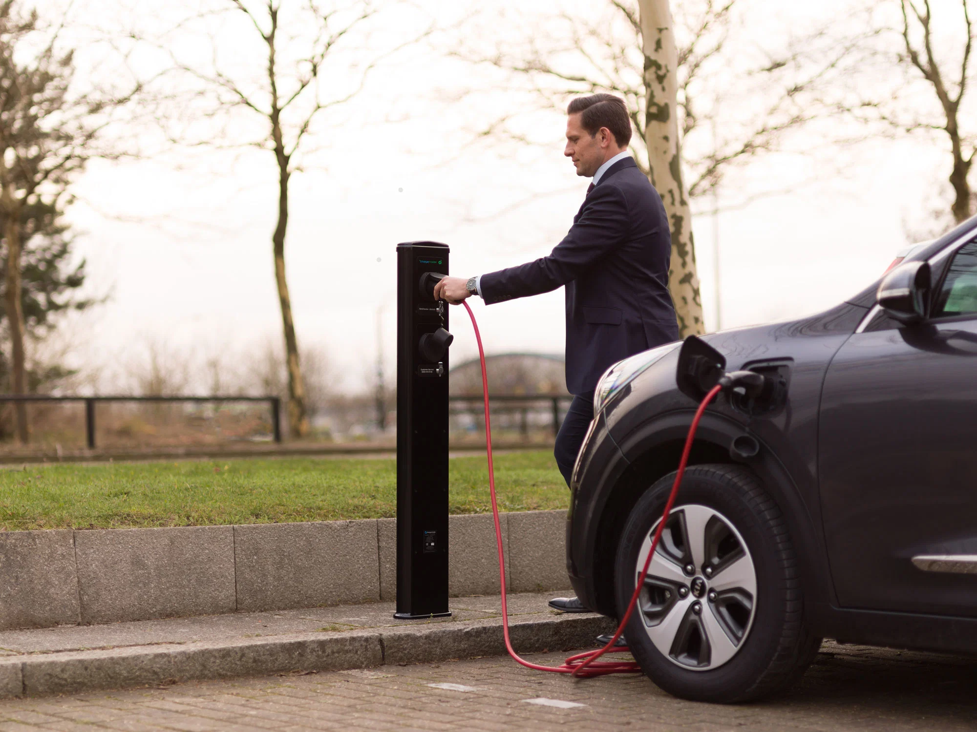 Lovsun EV de la estación de Cargador Solar de salida alta EV Cargador Cargador rápido de la Fase 3