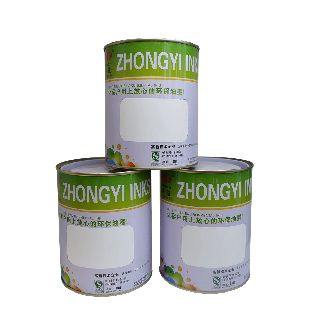 Zhongyi Alcohol-Resistant Sy Series Glossy Screen Printing Ink for ABS, PC, PMMA, PVC and Other Plastic Substrates