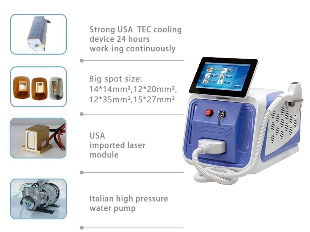 Promotion Preis ISO Medical CE Multi 3 Wellenlänge Laser Ice XL Laser Diode Haarentfernungsgerät