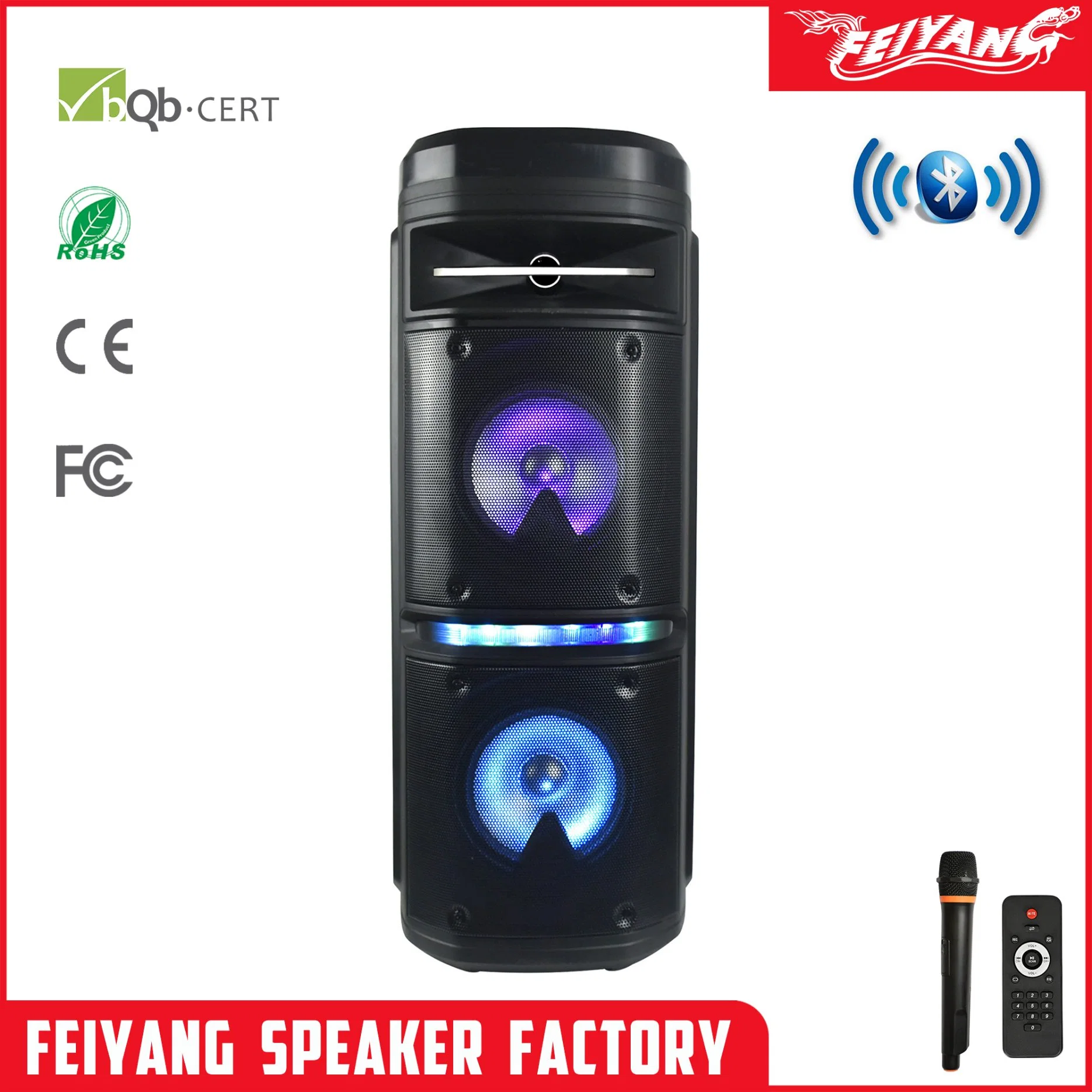 Feiyang Speaker Top Amplifier Outdoors DJ Sound Box Party Bluetooth Speaker