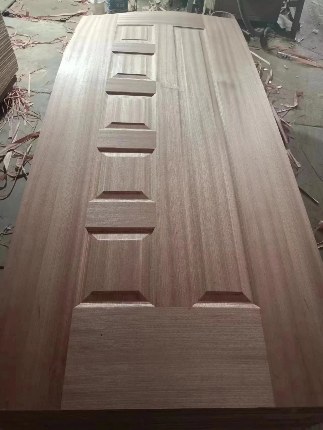 Factory Cheap Solid Wooden Door Skin Veneer Panel for Entrance Decoration