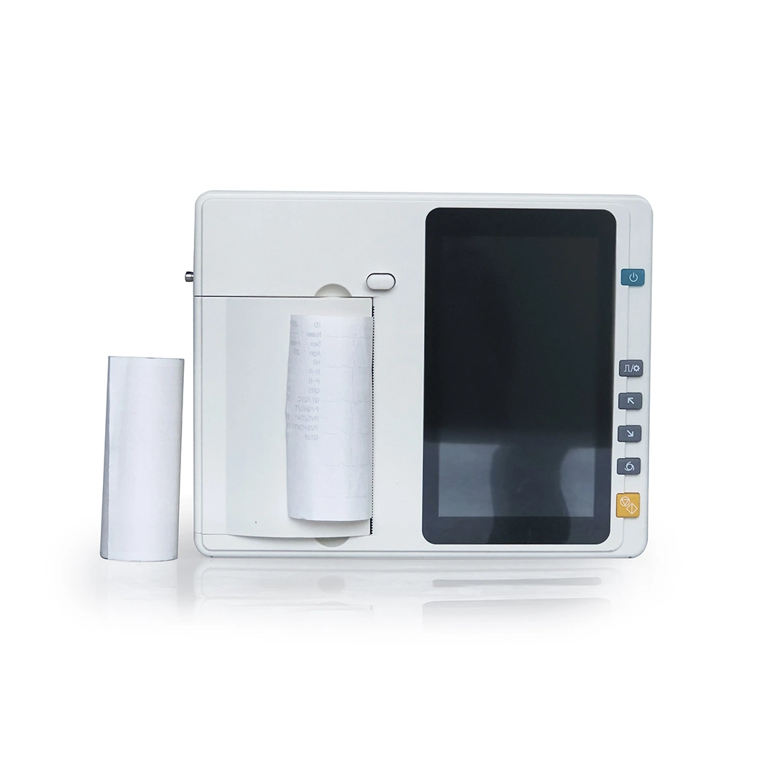 CE&ISO13485 Exquisite Technology of 6 Lead Medical Easy Portable ECG Monitor with Software for Hospital