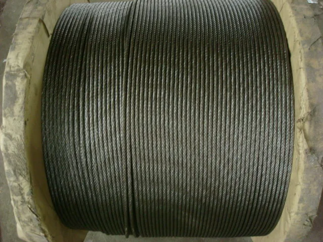 استضافة 6X36ws Uncanzied Steel Wire الحبل