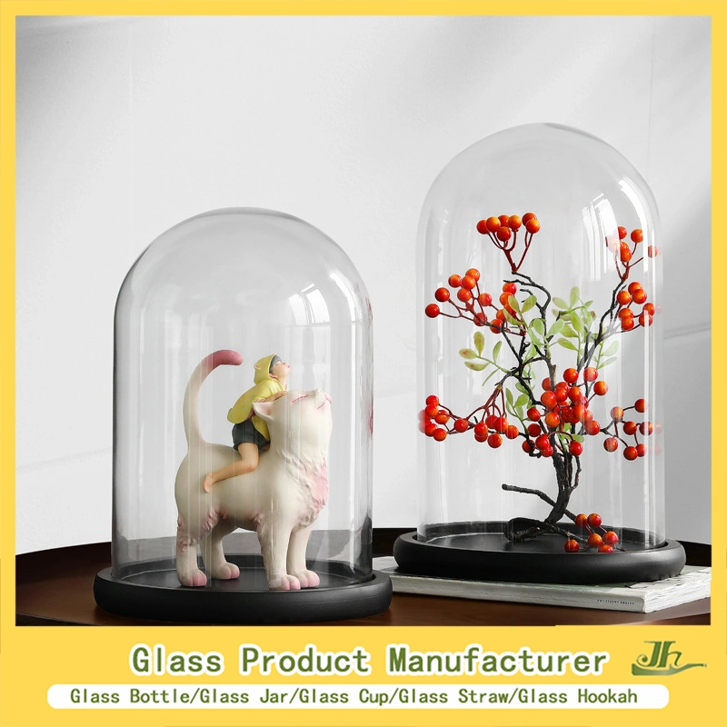 10/12/15/20/30cm Customized Glass Cover, Glass Craft, Glass Dome Manfuacturer for Preserved Rose/Preserved Flowers/Preserved Gift