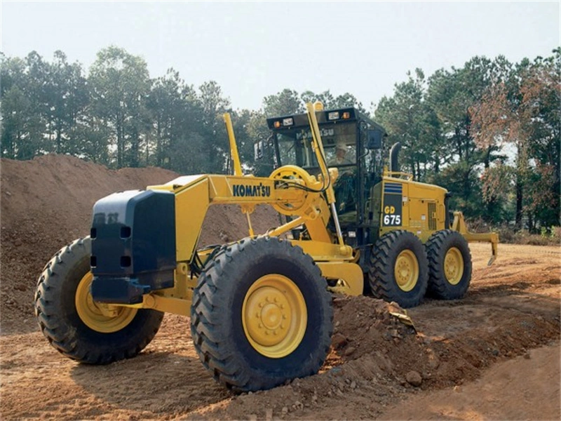 Máquina de construcción usada fiable Motoniveladora Komatsu Gd705