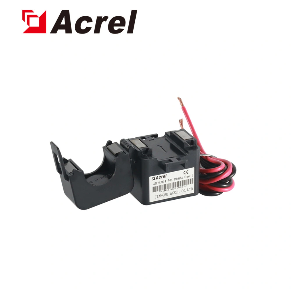 Acrel 0,66 Kv toroidal de baja tensión de transformador de corriente de núcleo dividido ir a través de cable Akh-0.66-K-24 150/5A