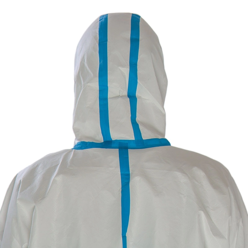 FDA En13485 White Waterproof Disposable Steriled Medical Protective Clothing Free Sample Avaiable OEM Factory Supply PPE Coverall