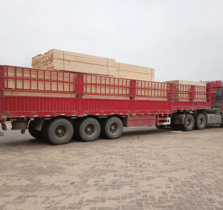 Manufacturers Direct Construction Wood Square Solid Wood Log Processing Site with Square Wood Pine Square Strips of Wood