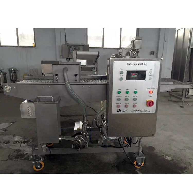 Meat Poultry Seafood Coating Machinebattering Machine /Fast Food Battering Machine