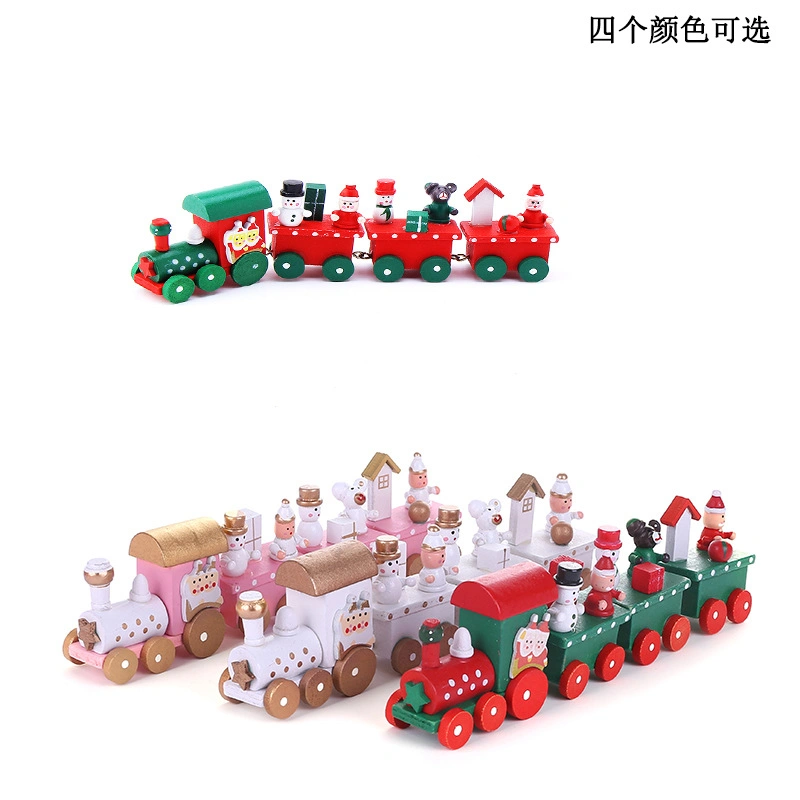 2023 Wholesale/Supplier Wooden Christmas Train Toys