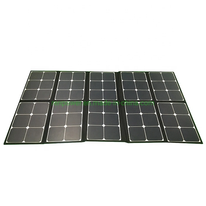 Manta solar plegable 18V 200W panel solar Sunpower plegable 200W de la bolsa de cargador de celular