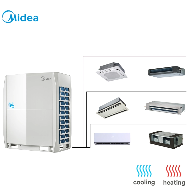 Midea 18HP Plate Heat (phe) Subwتبريد عالي eer VRF Air تسخين تبريد مكيف الهواء