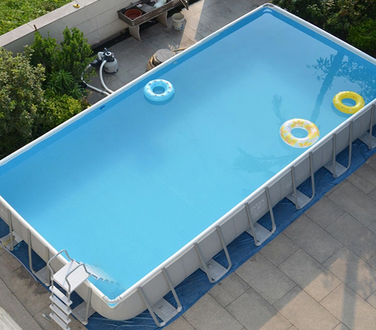 5% de desconto no exterior acima do solo Piscina em PVC com estrutura portátil