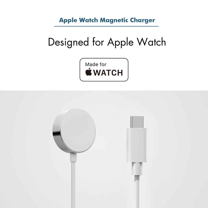 USB C Uhrenladegerät Magnetisch tragbares drahtloses Ladegerät auf USB-C Kabel für iWatch Ladegerät für Apple Watch Series 7 SE 6 5 4 3 2 1